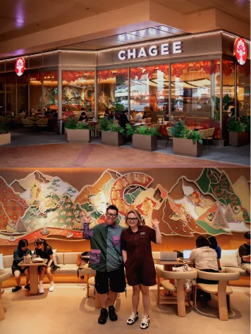 霸王茶姬马来西亚旗舰店艺术装置