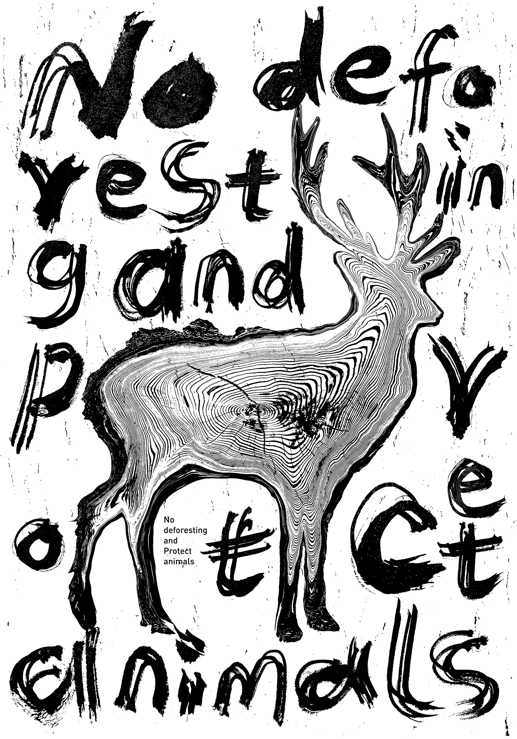 禁止砍伐  保护动物